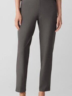 NEW Eileen Fisher Washable Crepe Ankle Pants in RYE gray Size XXS $198